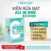 Viên rửa bát T-Clean Eco100 hộp 100 viên 12g cho máy rửa bát