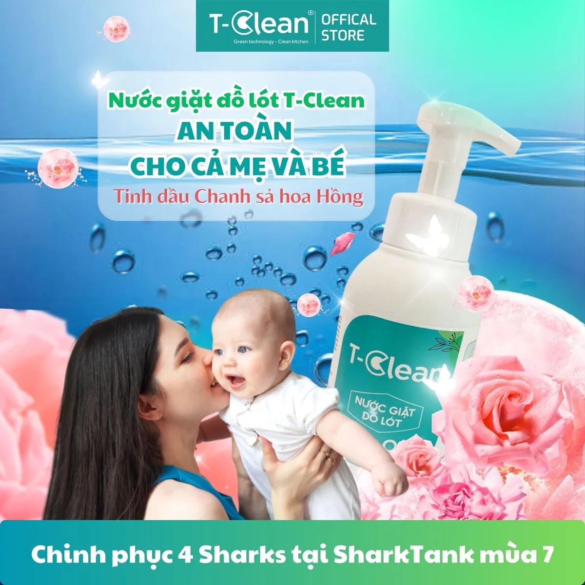 Nước giặt đồ lót T-Clean - 5_4 sản phẩm làm sạch gia dụng