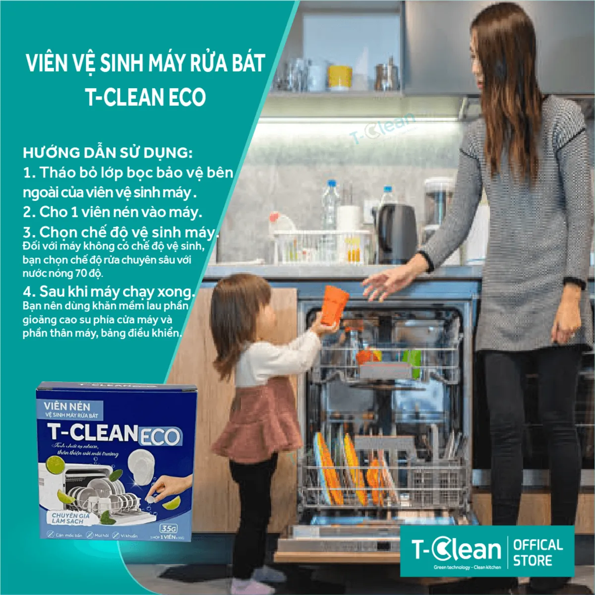 tclean-may-rua-bat-nha-bep-sach-sẽ-an-toan-ve-sinh-may-rua-bat 3_6 Viên vệ sinh máy rửa bát T-Clean Eco