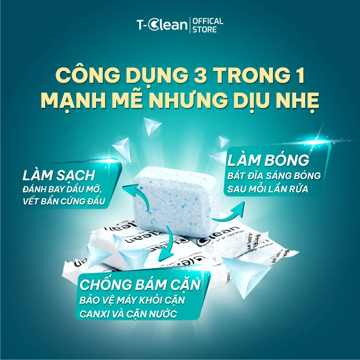vien-rua-bat-tclean-eco-mini-4 Viên rửa bát T-Clean Mini 60 viên cho máy rửa bát