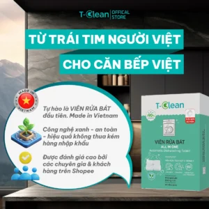 Viên rửa bát T-Clean Mini 60 viên cho máy rửa bát