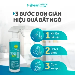 Xịt da năng làm sạch nhà tắm T-Clean Eco