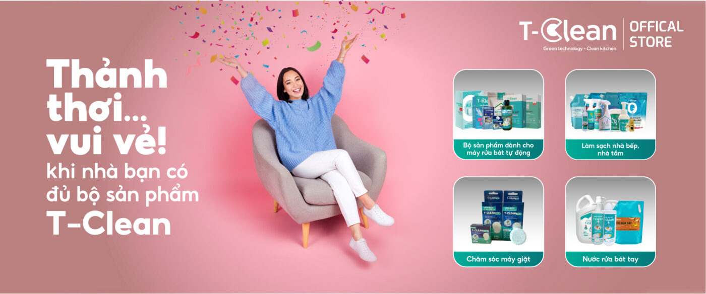 Sản phẩm làm sạch gia dụng T-Clean cho gia đình Việt