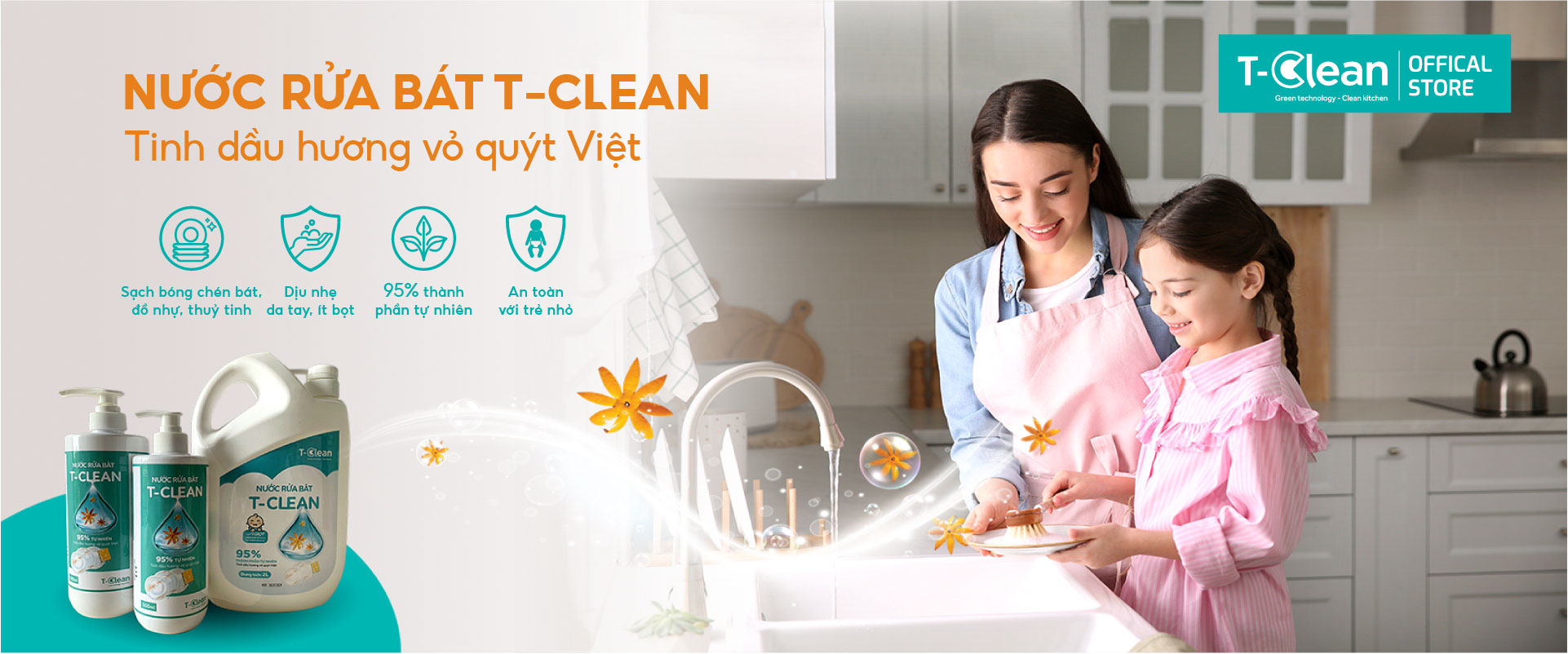 Sản phẩm làm sạch gia dụng T-Clean cho gia đình Việt