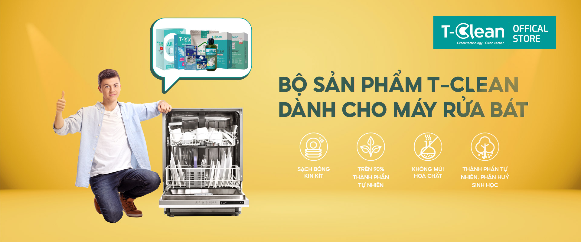Sản phẩm làm sạch gia dụng T-Clean cho gia đình Việt