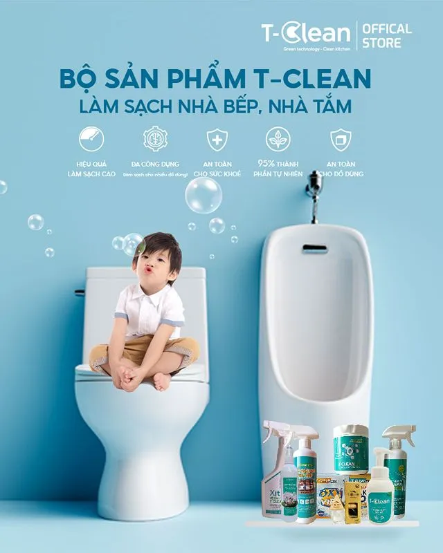 Sản phẩm làm sạch gia dụng T-Clean cho gia đình Việt