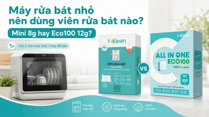 Viên rửa bát cho máy nhỏ T-Clean Mini Eco100