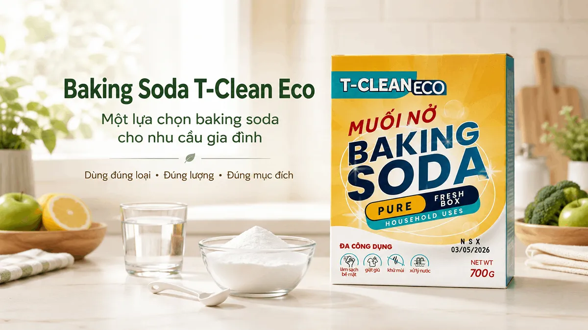 Baking Soda T-Clean Eco sản phẩm baking soda cho nhu cầu gia đình