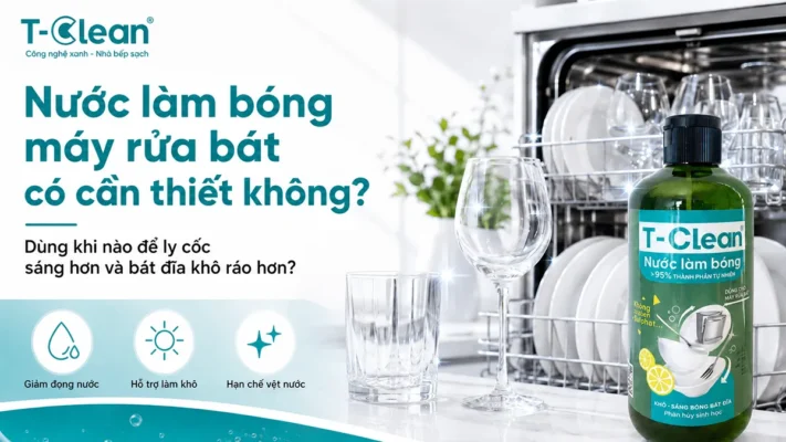 Nước làm bóng máy rửa bát có cần thiết không? Dùng khi nào?